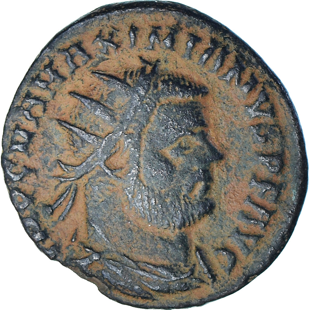 Münze, Maximianus, Fraction Æ, 295-299, Cyzicus, SS, Bronze, RIC:16b