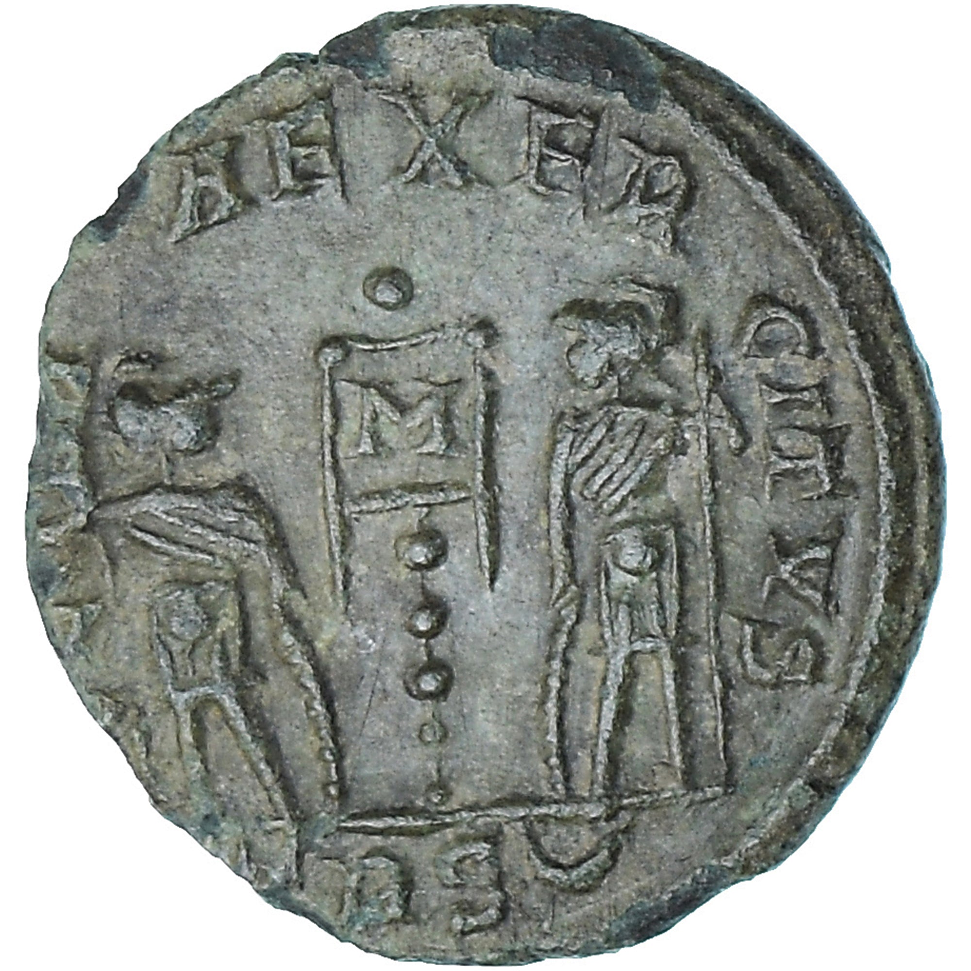 Coin, Constans, Follis, 337-350, Trier, EF(40-45), Bronze, RIC:111