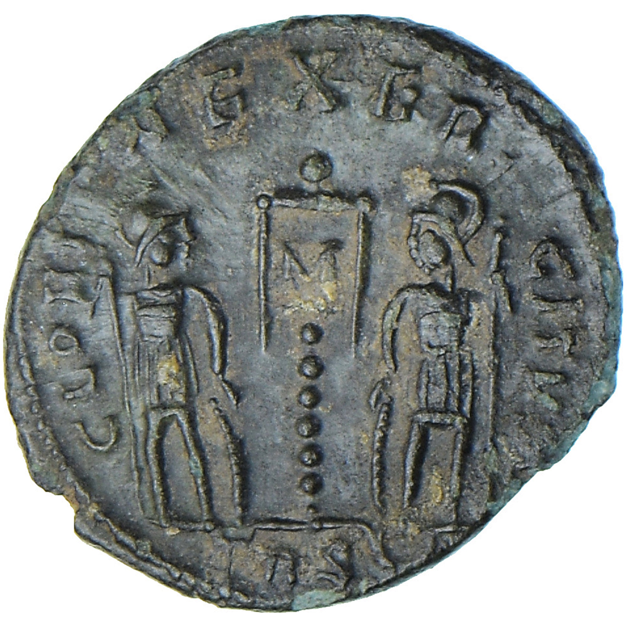 Coin, Constans, Follis, 337-350, Trier, AU(50-53), Bronze, RIC:111
