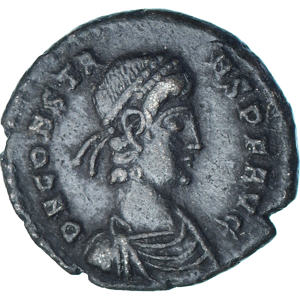 Coin, Constans, Follis, 337-350, Trier, EF(40-45), Bronze, RIC:228