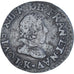 Coin, France, Louis XIII, Double Tournois, 1628, Bordeaux, VF(20-25), Copper