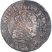 Münze, Frankreich, Louis XIII, Double Tournois, 1635, Saint-Palais, SS, Kupfer