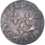 Moneda, Francia, Louis XIII, Double Tournois, 1635, Saint-Palais, MBC, Cobre