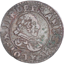 Moneda, Francia, Louis XIII, Double Tournois, 1626, Villeneuve-lès-Avignon
