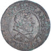 Monnaie, France, Louis XIII, Double Tournois, 1628, Lyon, TB+, Cuivre, CGKL:348