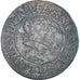 Monnaie, France, Louis XIII, Double Tournois, 1628, Lyon, TB, Cuivre, CGKL:348
