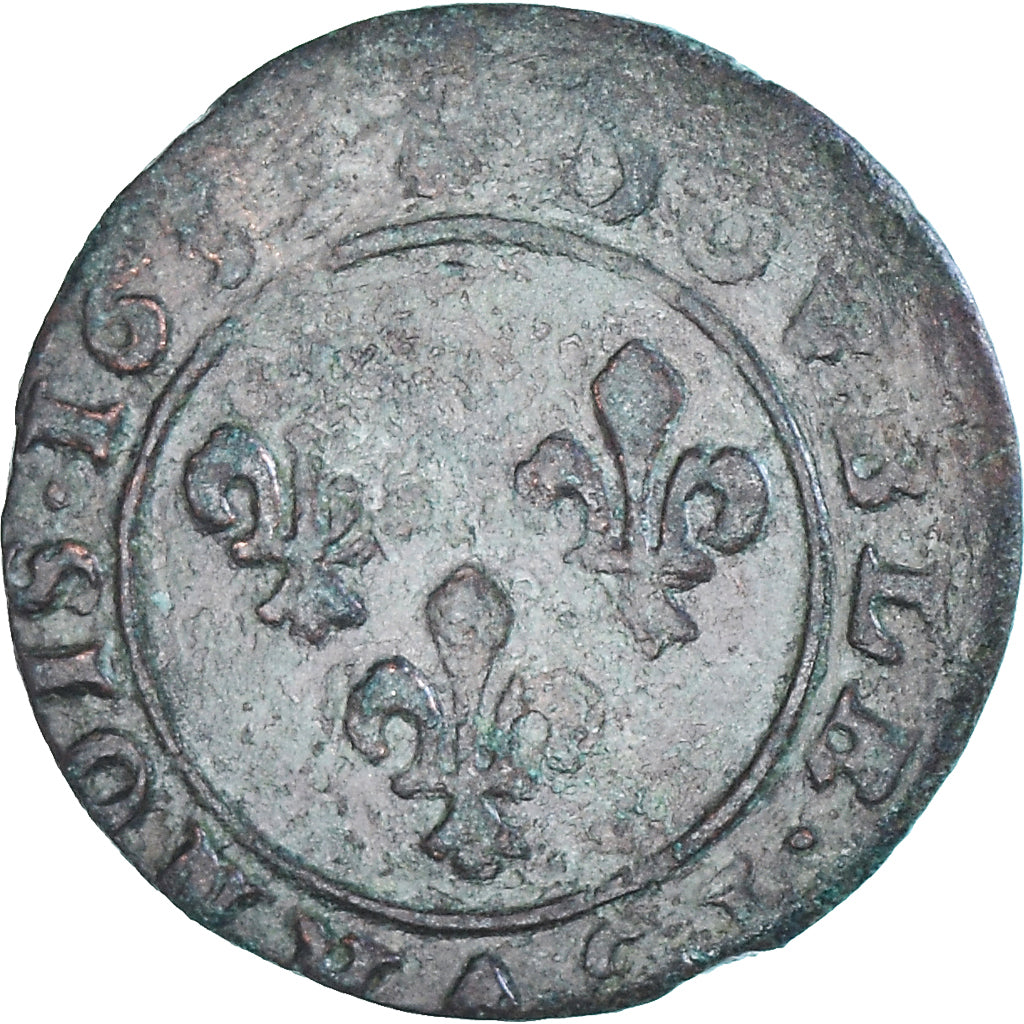 Münze, Frankreich, Louis XIII, Double Tournois, 1639, Axe Loire-Rhône, SS