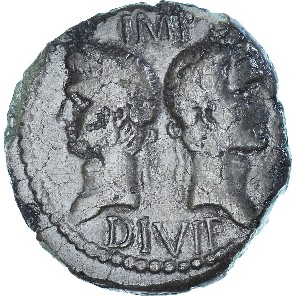 Coin, Nemausus, Augustus & Agrippa, As, 9-3 BC, Nîmes, VF(30-35), Bronze