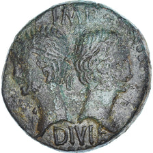 Coin, Nemausus, Augustus & Agrippa, As, 20-10 BC, Nîmes, AU(50-53), Bronze