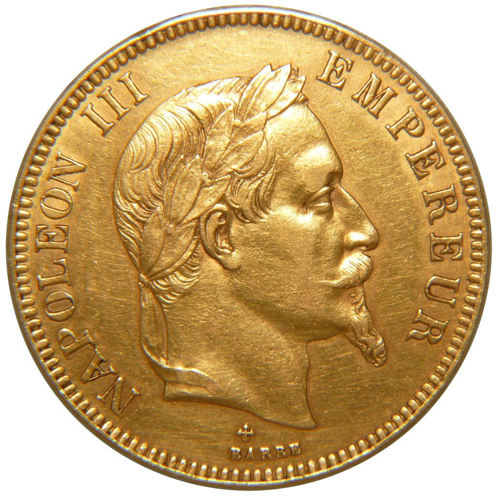 FRANCE, Napoléon III, 100 Francs, 1869, Strasbourg, AU(55-58), Gold, Gadoury #..