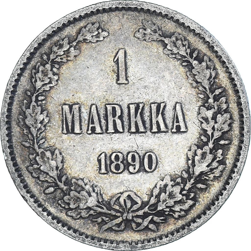 Coin, Finland, Alexander III, Markka, 1890, Helsinki, EF(40-45), Silver, KM:3.2