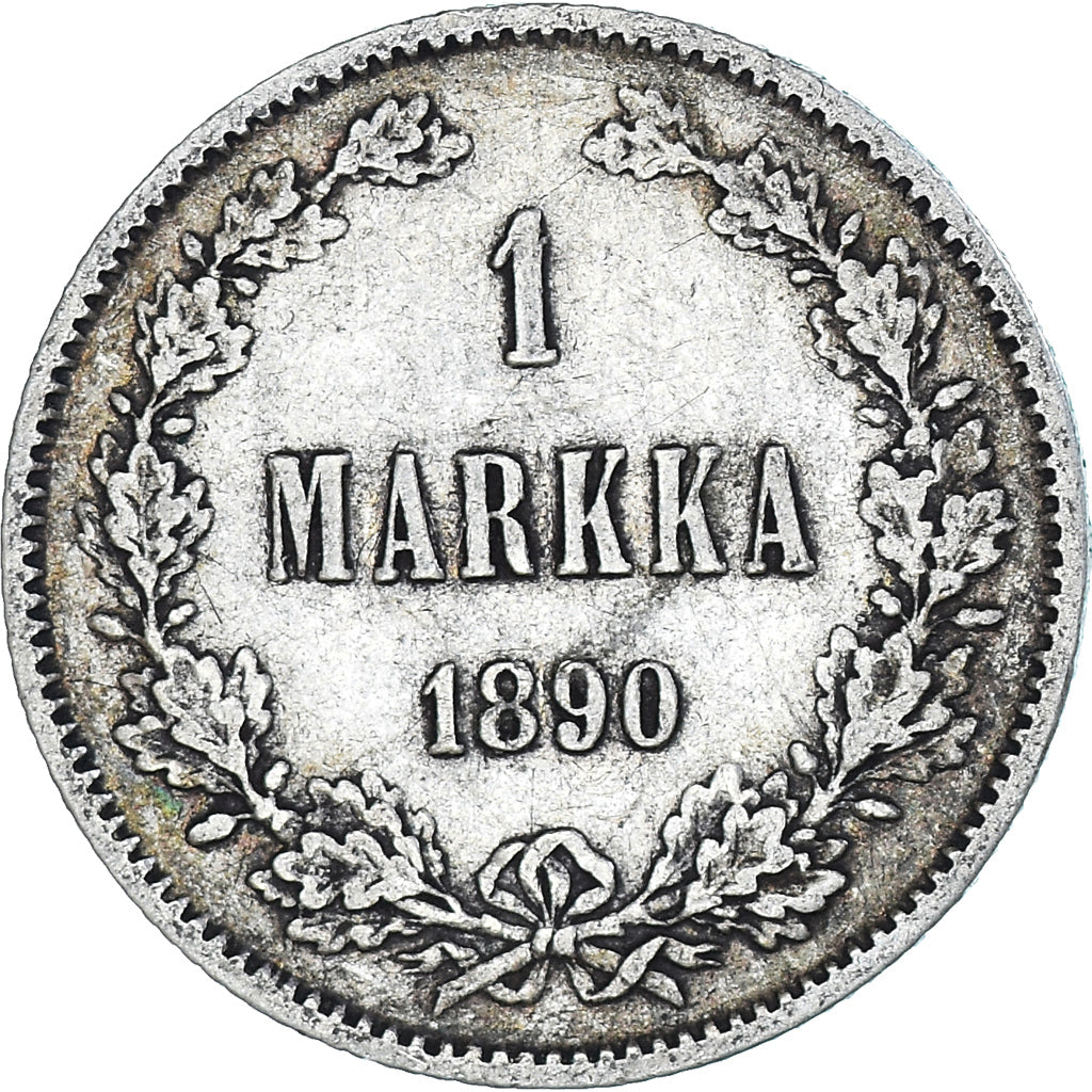 Coin, Finland, Alexander III, Markka, 1890, Helsinki, EF(40-45), Silver, KM:3.2