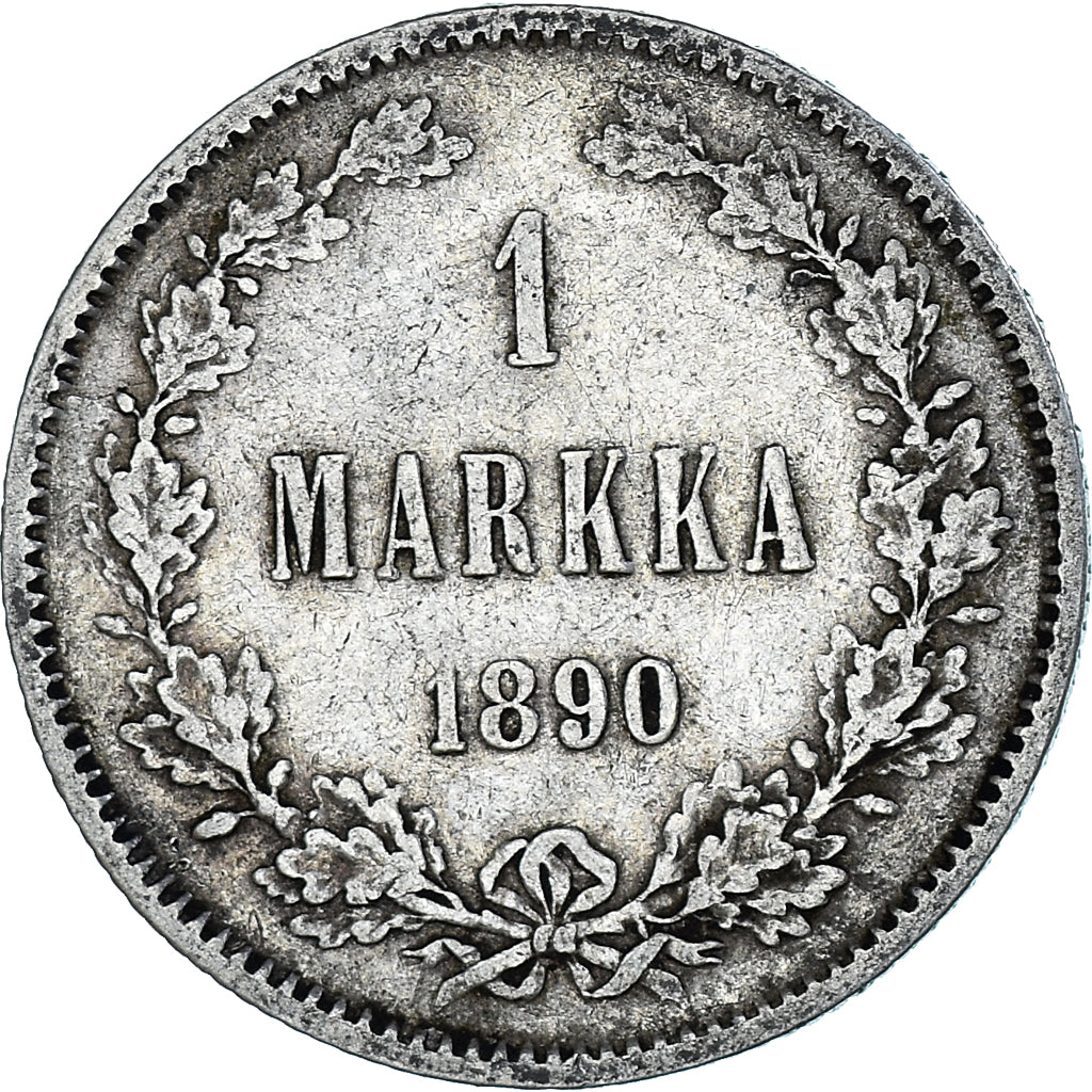 Coin, Finland, Alexander III, Markka, 1890, Helsinki, EF(40-45), Silver, KM:3.2