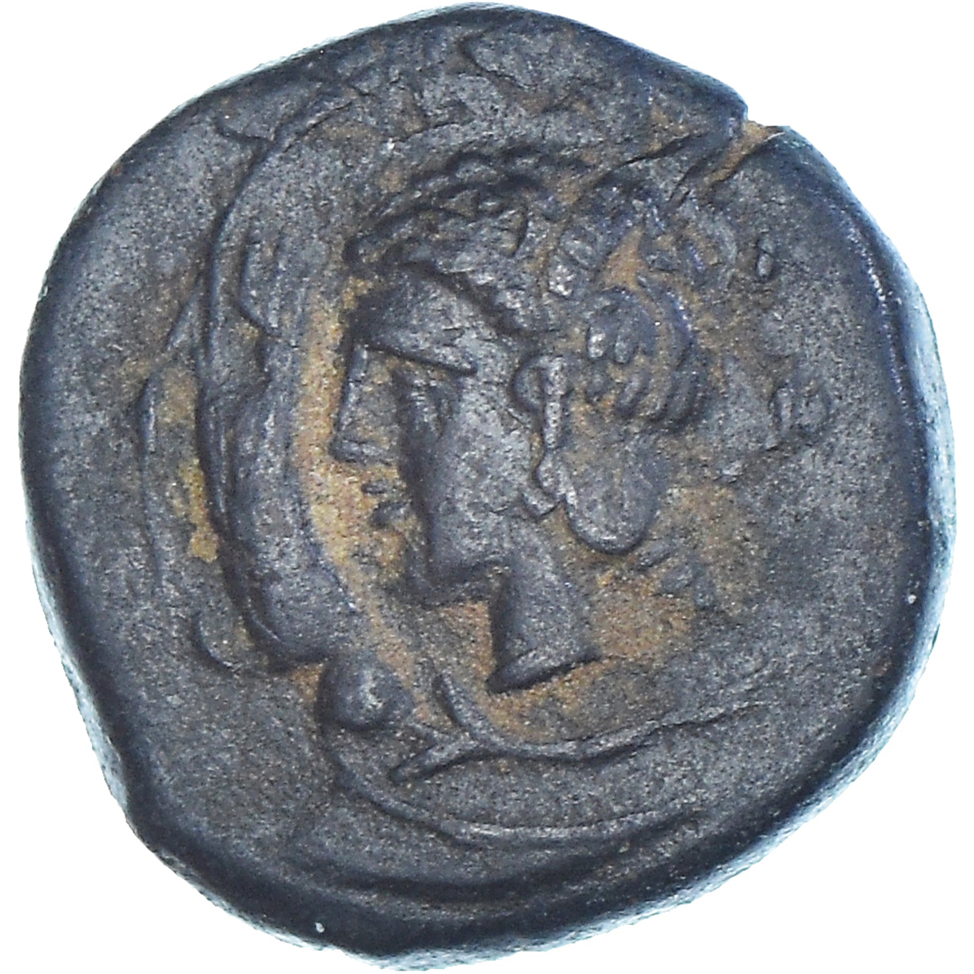 Coin, Zeugitana, Æ Unit, c. 350 BC, Carthage, EF(40-45), Bronze, SNG-Cop:121-2