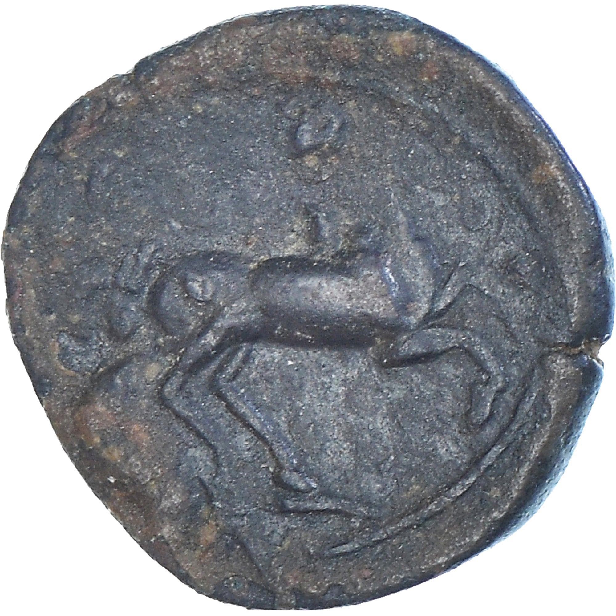 Coin, Zeugitana, Æ Unit, c. 350 BC, Carthage, EF(40-45), Bronze, SNG-Cop:121-2