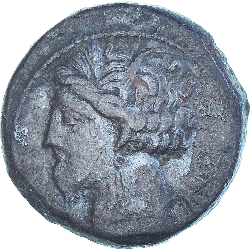 Munten, Zeugitana, Æ Unit, 300-264 BC, Carthage, ZF+, Bronzen, SNG-Cop:149