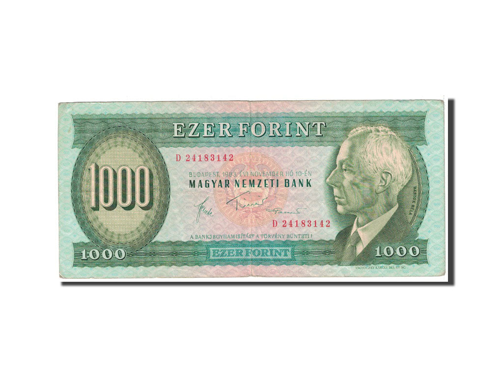 Hungary, 1000 Forint, 1983, KM:173b, 1983-11-10, AU(50-53)