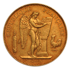 FRANCE, Génie, 50 Francs, 1896, Paris, AU(55-58), Gold, Gadoury #113, 16.00