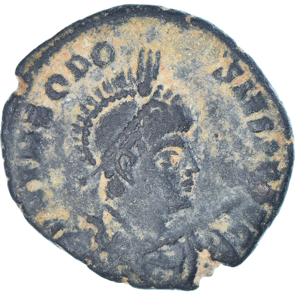 Moneta, Theodosius I, Follis, 378-383, Alexandria, BB, Bronzo, RIC:6c