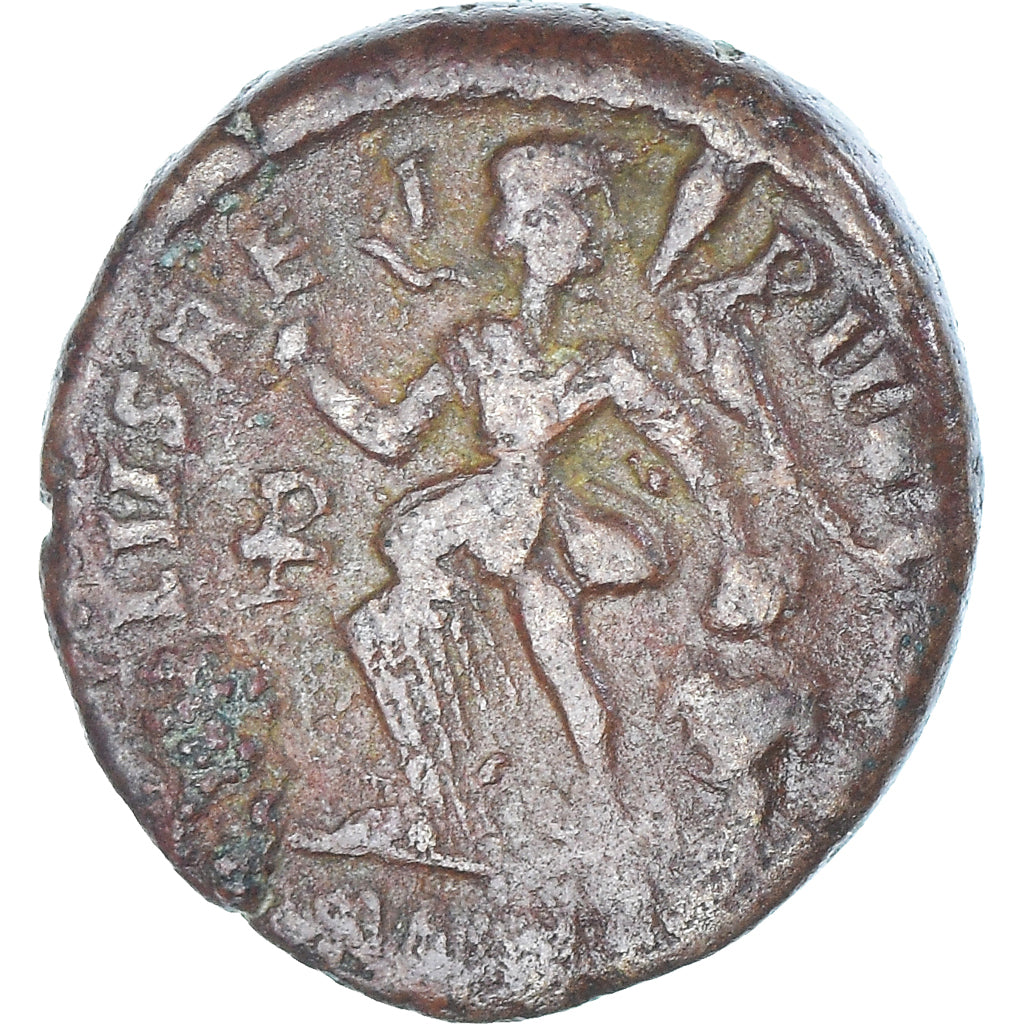 Coin, Theodosius I, Follis, 379-395, Uncertain Mint, EF(40-45), Bronze