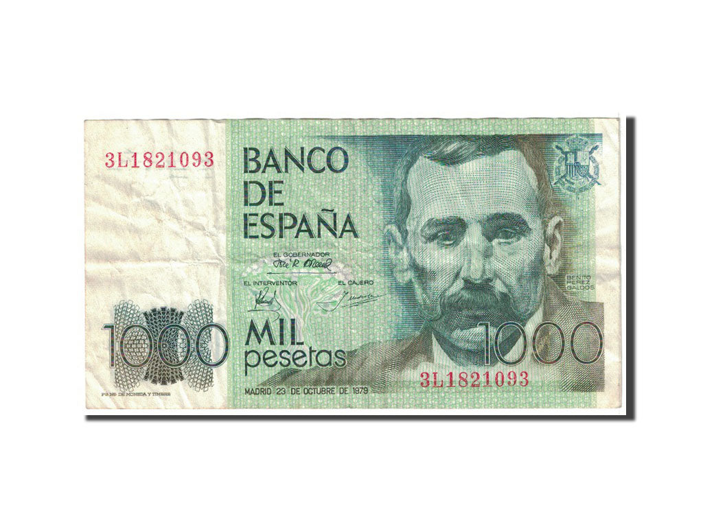 Banknote, Spain, 1000 Pesetas, 1979, 1979-10-23, KM:158, EF(40-45)