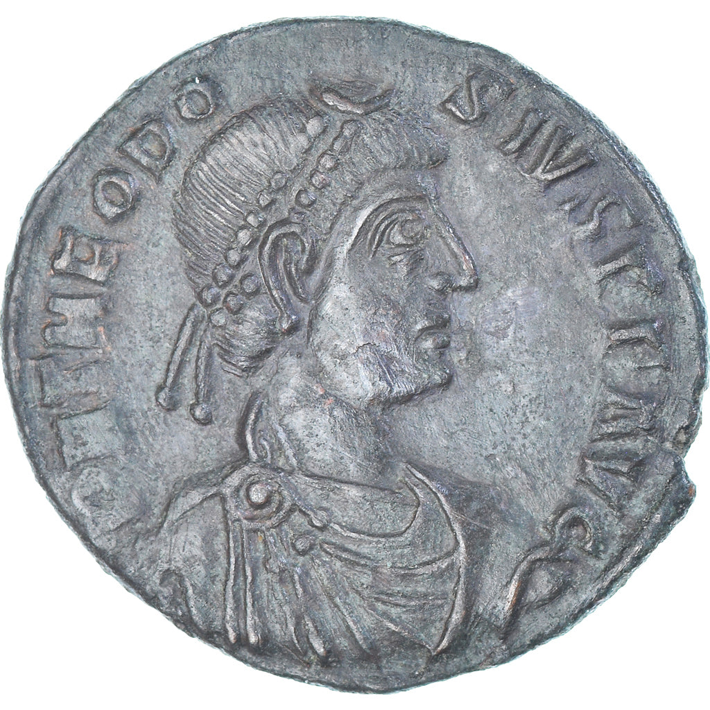 Moneda, Theodosius I, Follis, 378-383, Siscia, MBC+, Bronce, RIC:26c