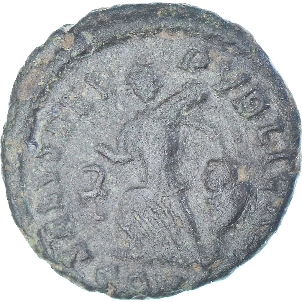 Münze, Theodosius I, Follis, 392-395, Constantinople, SS, Bronze, RIC:90a