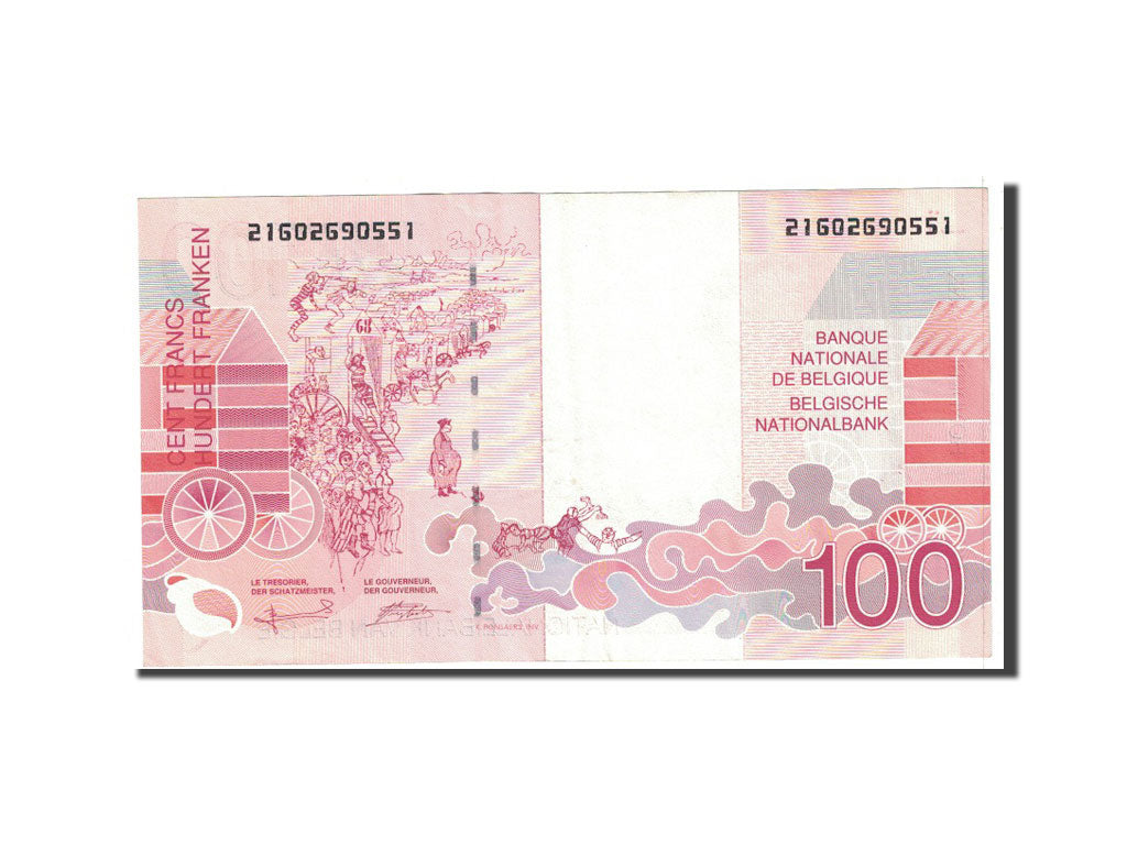 Belgium, 100 Francs, 1995, KM:147, Undated, AU(50-53)