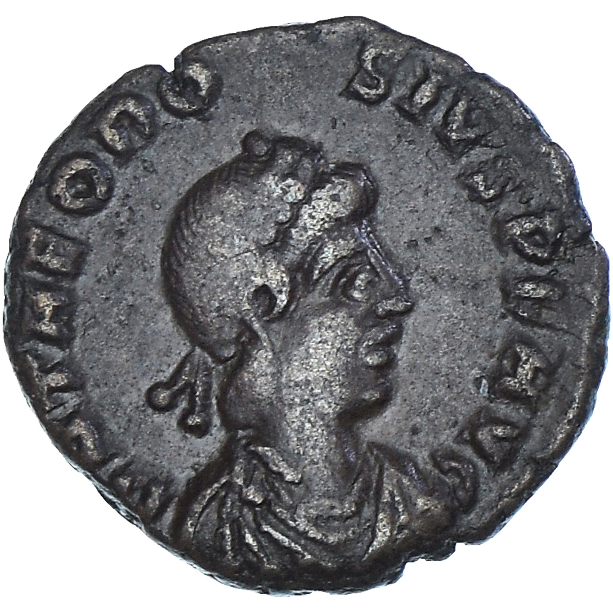 Coin, Theodosius I, Follis, 379-395, Kyzikos, VF(30-35), Bronze