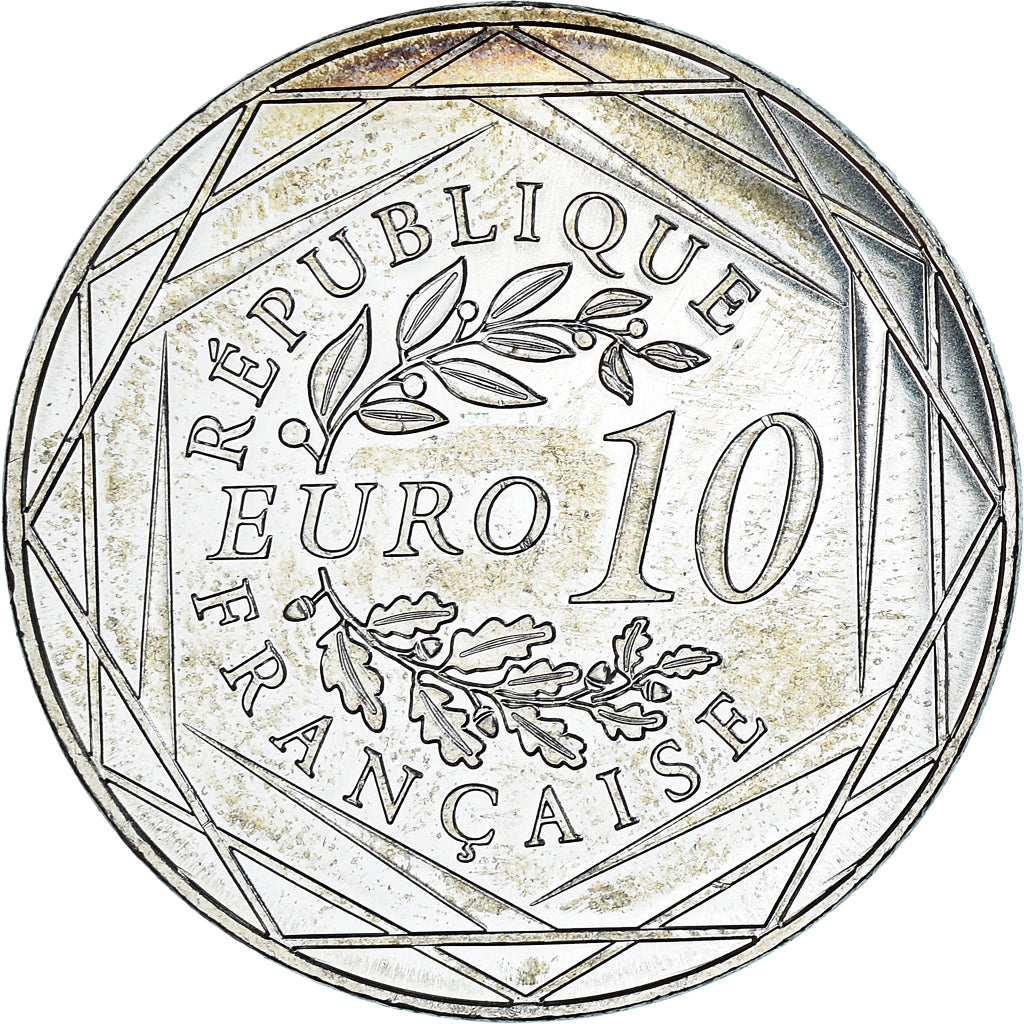 France, 10 Euro, 2017, Paris, Centenaire du décès d'Auguste Rodin, SPL, Argent