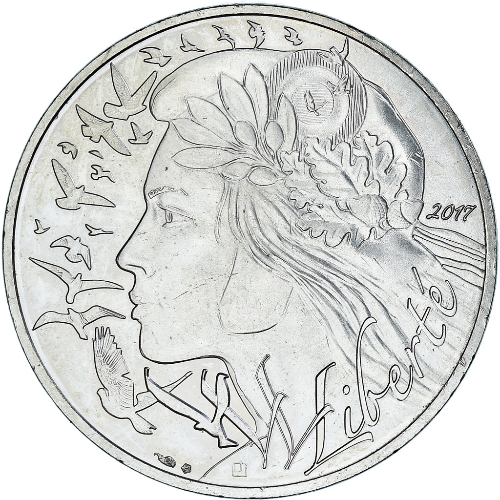 France, Marianne, 20 Euro, 2017, Paris, MS(63), Silver