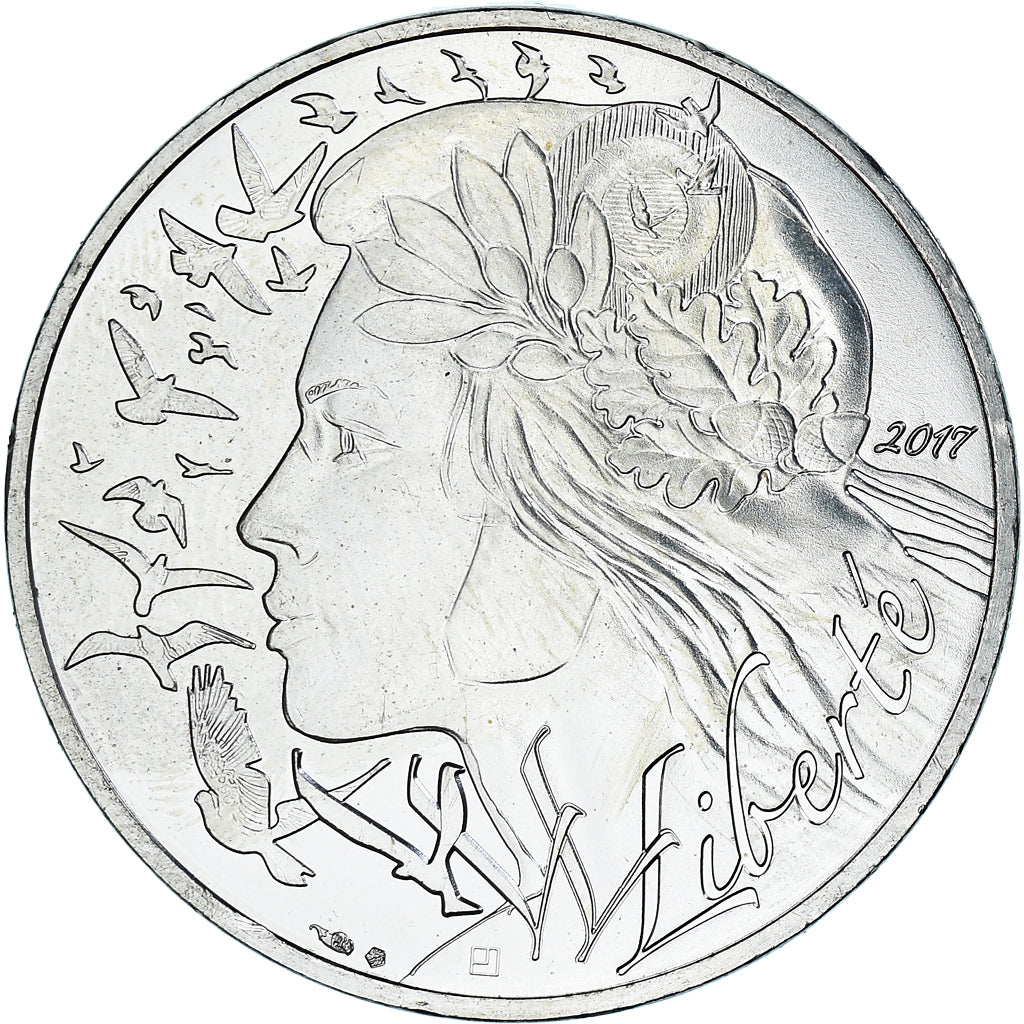 France, Marianne, 20 Euro, 2017, Paris, MS(63), Silver