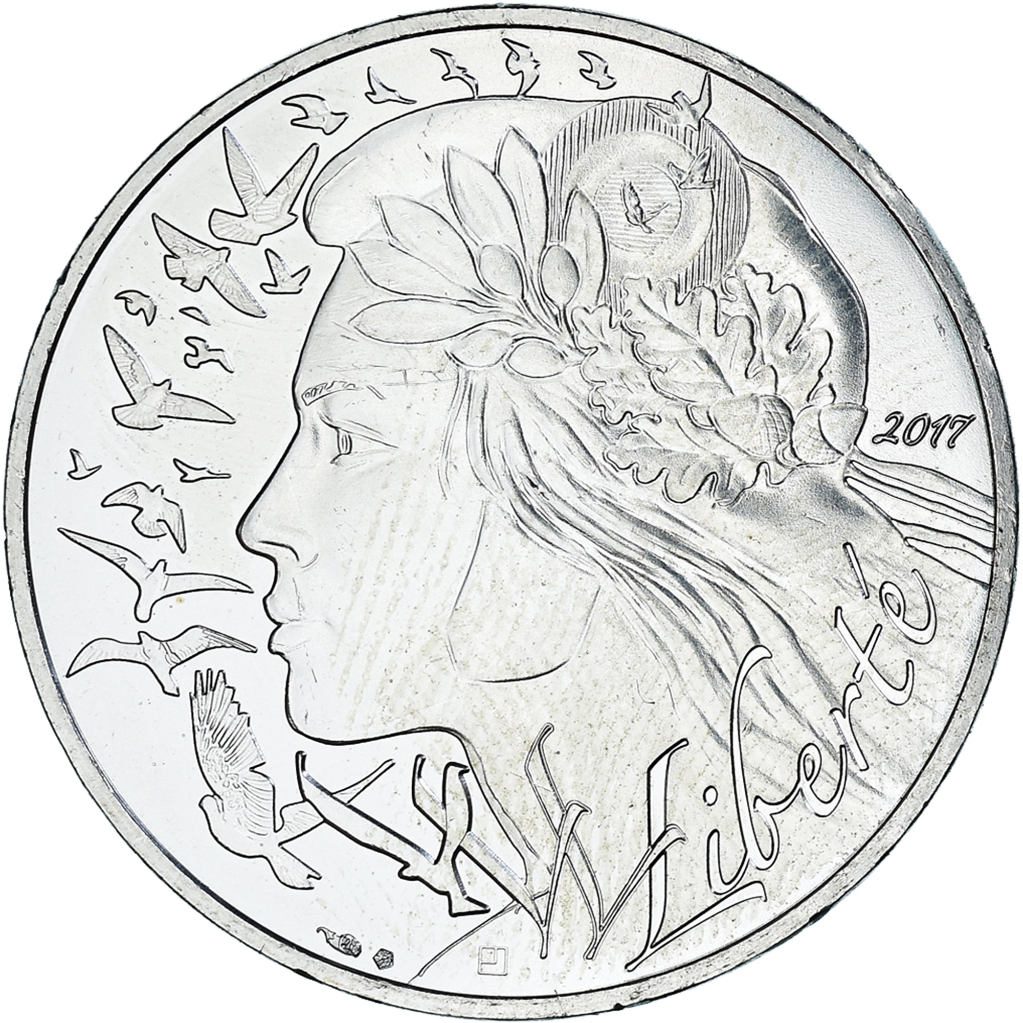 France, Marianne, 20 Euro, 2017, Paris, MS(63), Silver