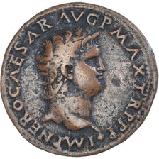 Coin, Nero, As, 62-68, Lugdunum, EF(40-45), Bronze, RIC:543