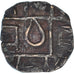 Moneta, Bhutan, 1/2 Rupee, XIXth Century, AU(50-53), Brązowy