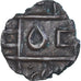 Moeda, Butão, 1/2 Rupee, XIXth Century, AU(50-53), Bronze