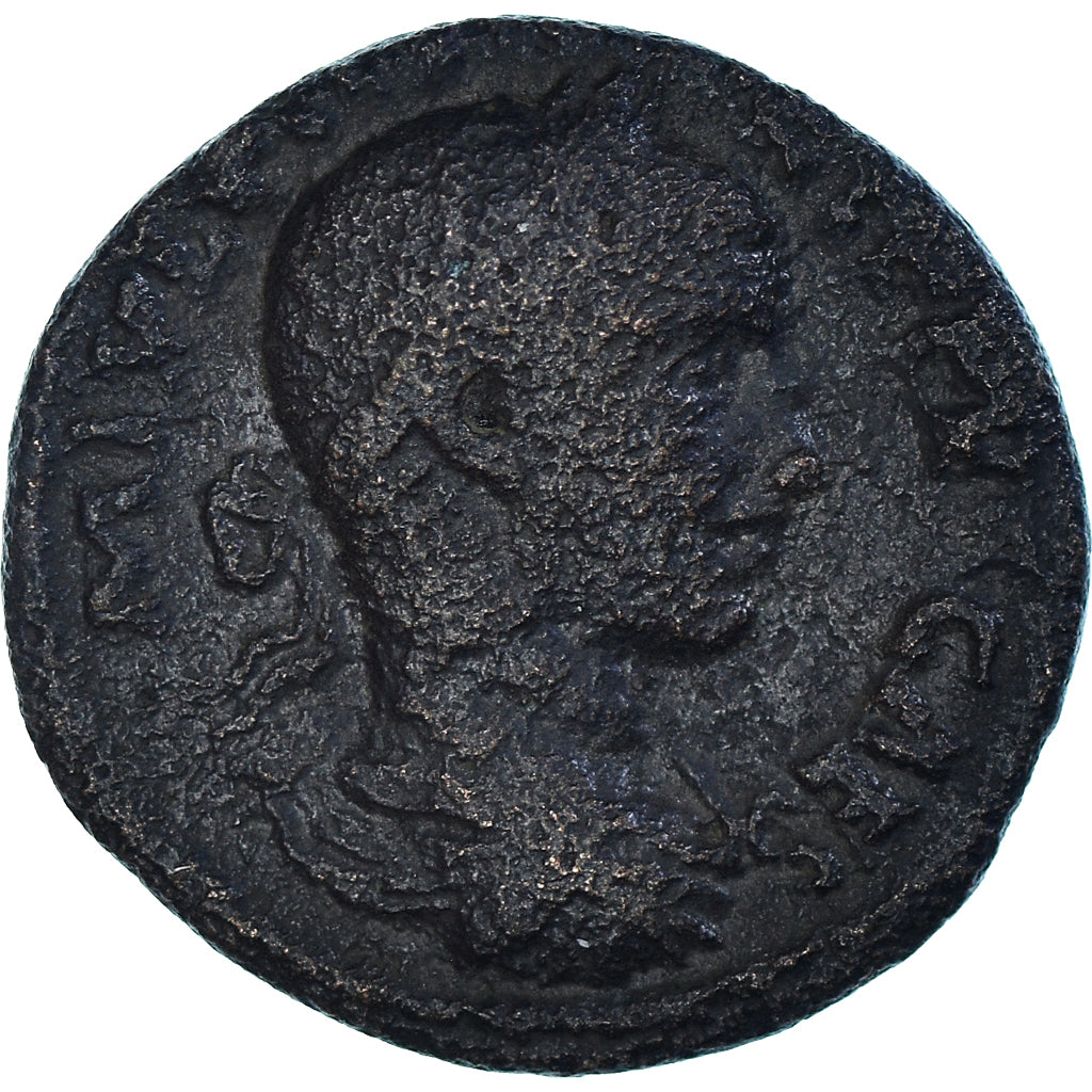 Moeda, Fenícia, Æ, 244-245, Heliopolis, VF(30-35), Bronze, RPC:6466temp