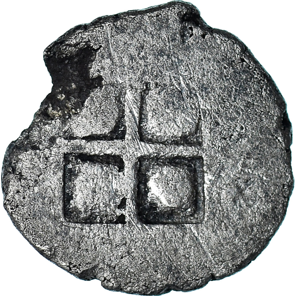 Coin, Macedonia, Obol, ca. 500-470 BC, Akanthos, EF(40-45), Silver, SNG-ANS:27-9
