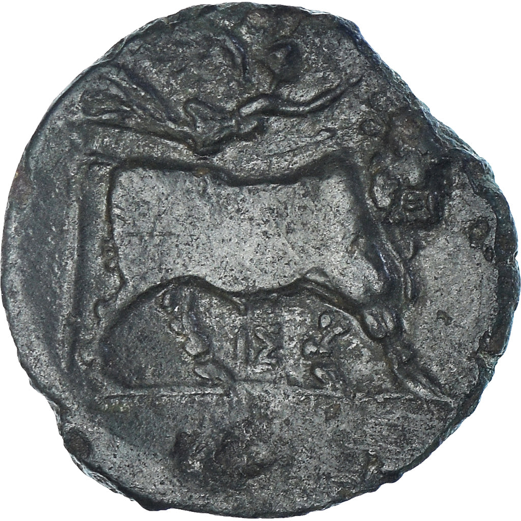 Moneda, Campania, Æ, ca. 275-250 BC, Neapolis, BC+, Bronce, HGC:1-474