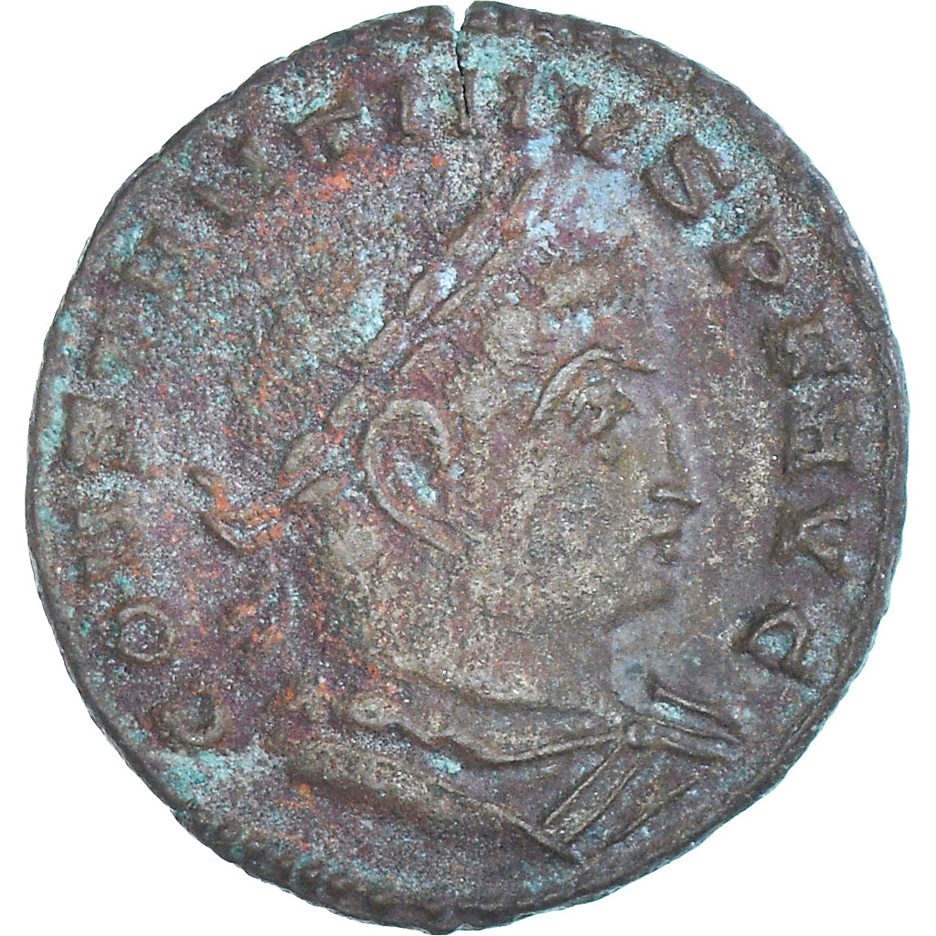Moneta, Constantine I, Follis, 313-314, Lugdunum, MB+, Bronzo, RIC:5.