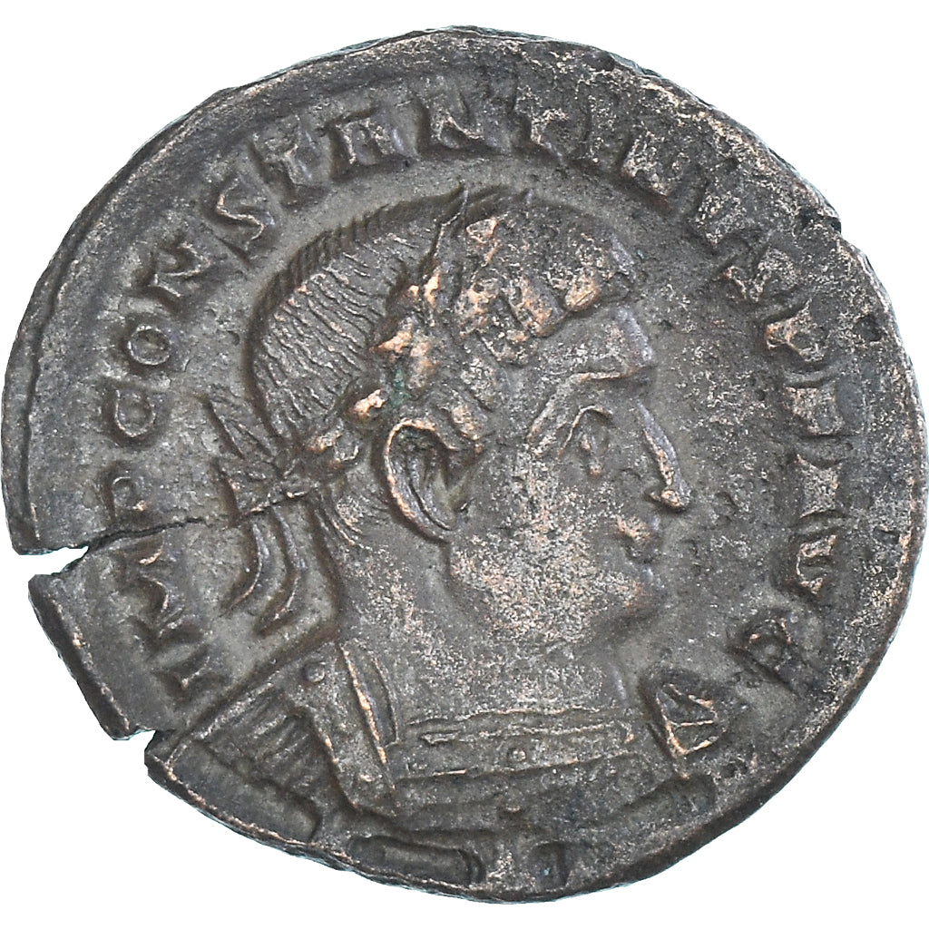 Münze, Constantine I, Follis, 310-313, Trier, SS, Bronze, RIC:873