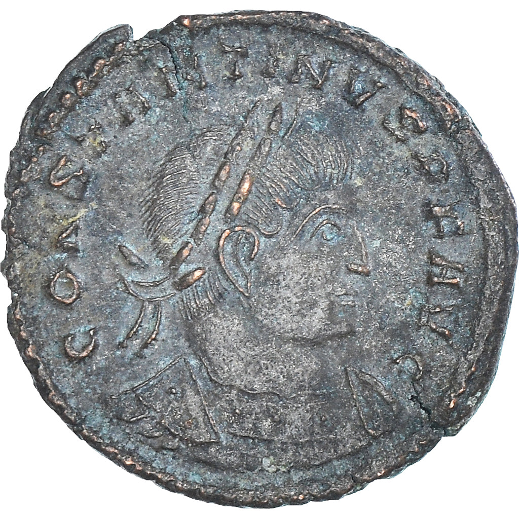 Moeda, Constantine I, Follis, 313-315, Trier, EF(40-45), Bronze, RIC:42