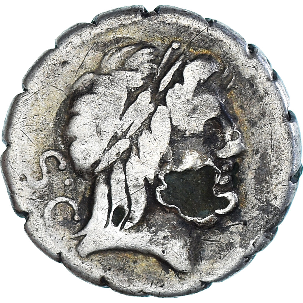 Coin, Antonia, Denarius Serratus, 83-82 BC, Rome, Fourrée, VF(20-25), Silvered