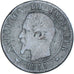 Moneta, Francja, Napoleon III, Centime, 1855, Marseille, VF(30-35), Brązowy