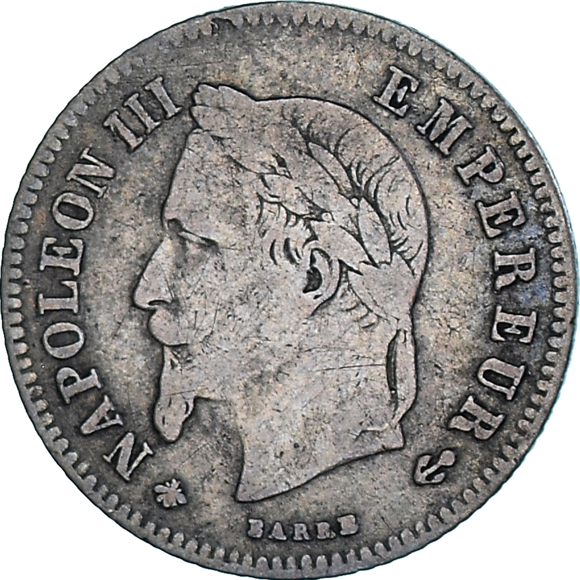 Moneta, Francja, Napoleon III, 20 Centimes, 1864, Paris, EF(40-45), Srebro
