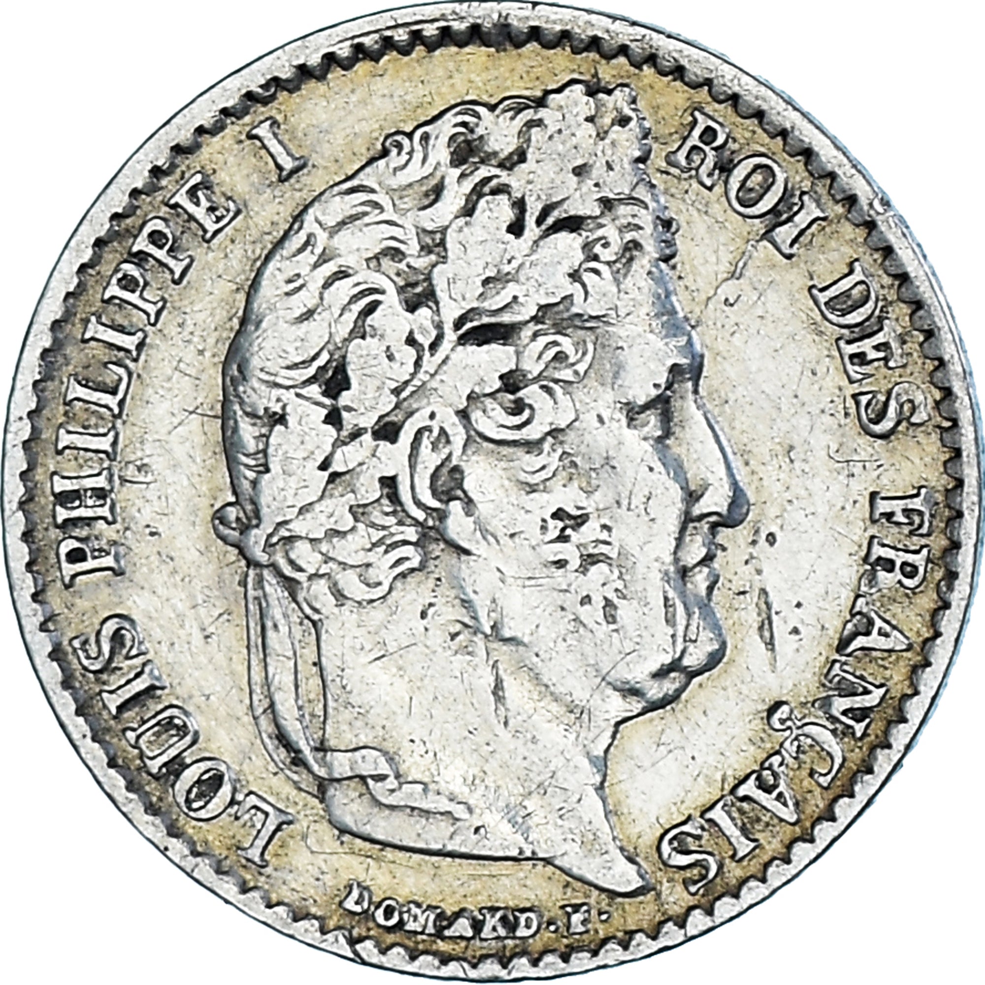 Coin, France, Louis-Philippe I, 1/4 Franc, 1834, Paris, AU(50-53), Silver