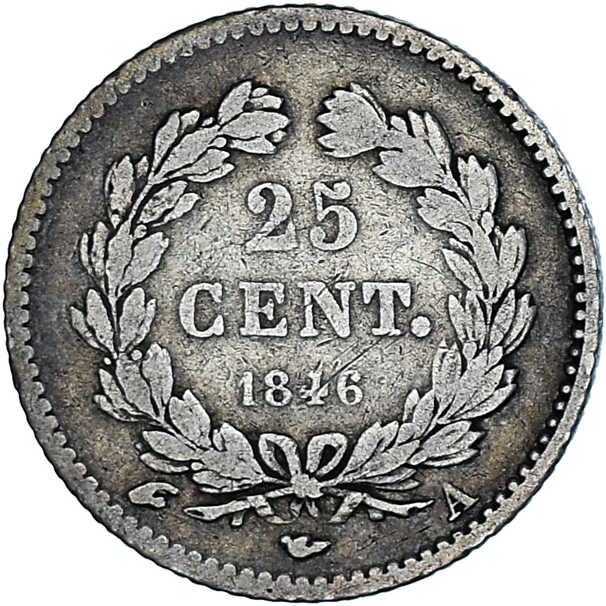 Coin, France, Louis-Philippe I, 25 Centimes, 1846, Paris, VF(30-35), Silver