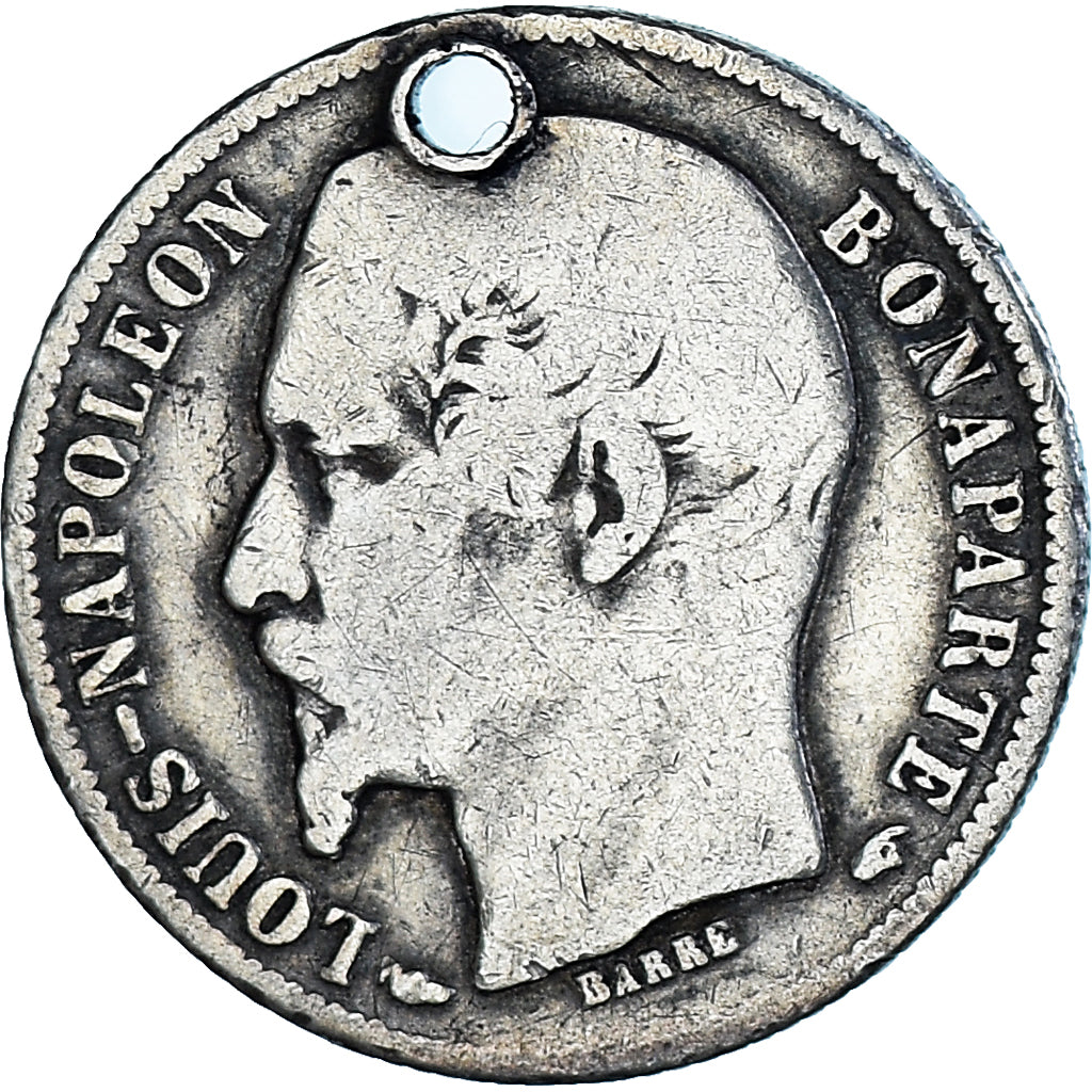 Moneta, Francja, Louis-Napoléon Bonaparte, 50 Centimes, 1852, Paris, VF(20-25)