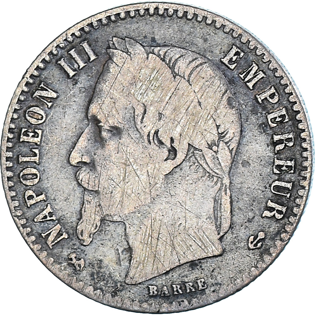 Monnaie, France, Napoleon III, 50 Centimes, 1865, Bordeaux, TB, Argent