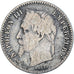 Monnaie, France, Napoleon III, 50 Centimes, 1865, Bordeaux, TB, Argent